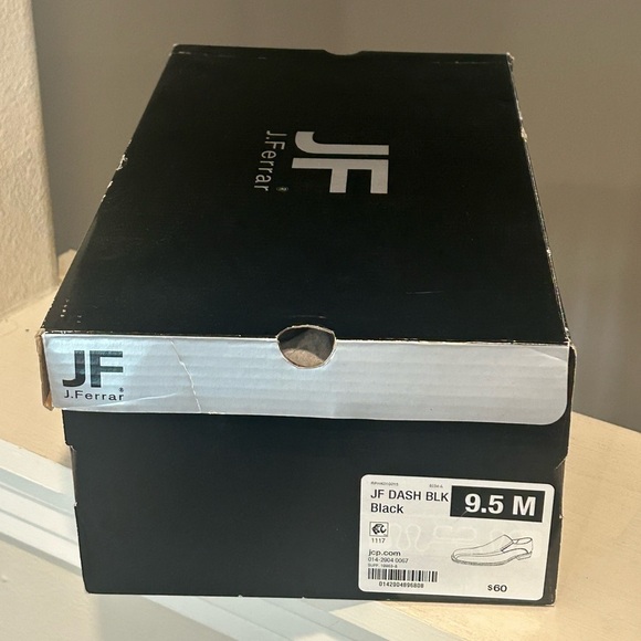 J. Ferrar Black Leather Slip-On Dress Shoes Men’s 9.5M (014-2904) JF DASH - Picture 10 of 10